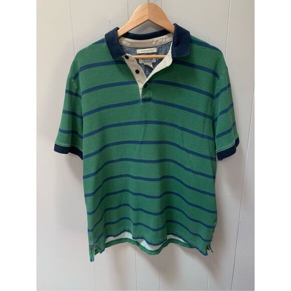 Vintage LL Bean Men Casco Bay Polo Shirt Pullover Short Sleeves Collared Size la - Picture 1 of 6
